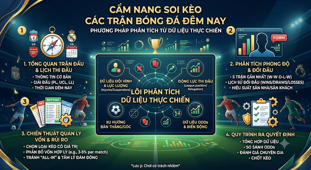 các trận bóng đá đêm nay
