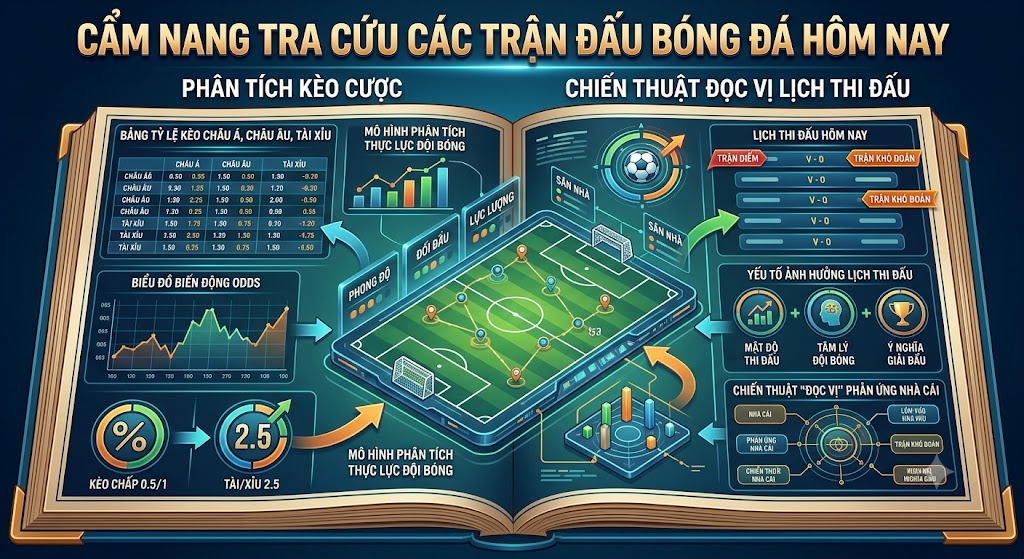 Cẩm Nang Tra Cứu Các Trận Đấu Bóng Đã Hôm Nay: Phân Tích Kèo Cược Và Chiến Thuật Đọc Vị Lịch Thi Đấu